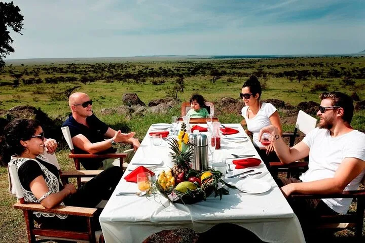 Family on safari in a private Uthando 4x4